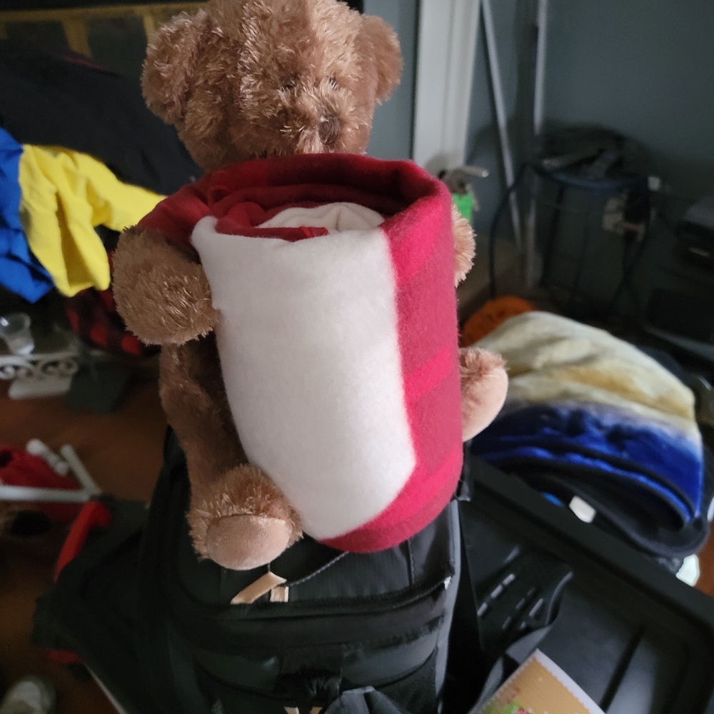 OU bear and blanket